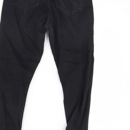 Womens UK Size 30 in Preworn Regular Fit Skinny Black Jeans