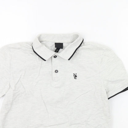 H&M Mens Grey    Polo Size S