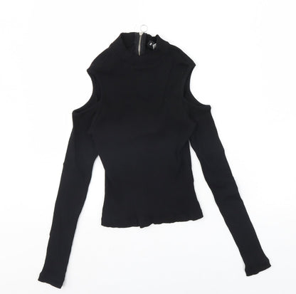 Womens UK Size S Divided Black Pullover Jumper