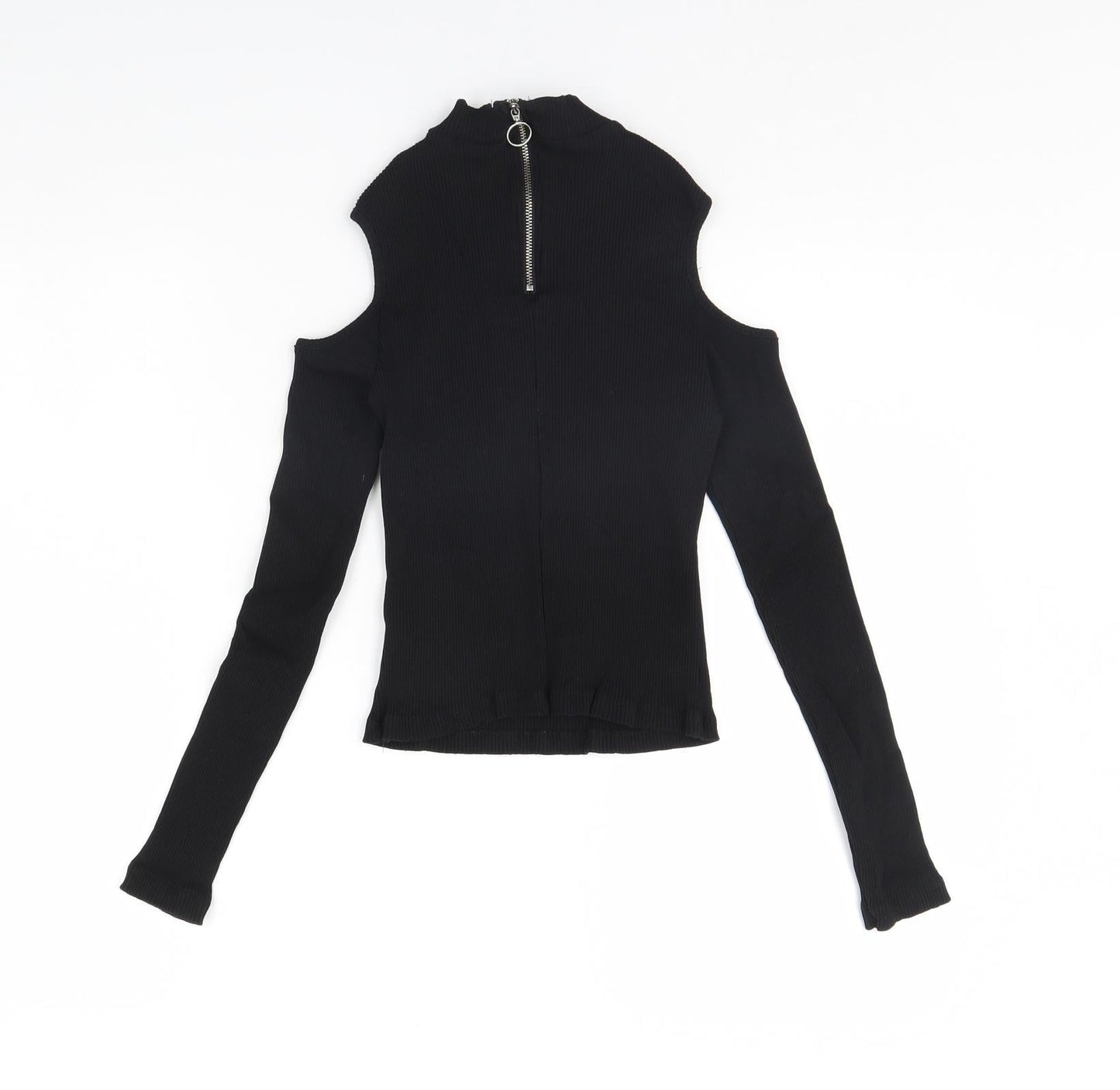 Womens UK Size S Divided Black Pullover Jumper