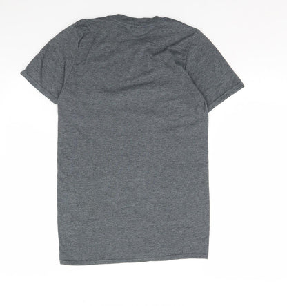 Womens UK Size S Gildan Grey Basic T-Shirt