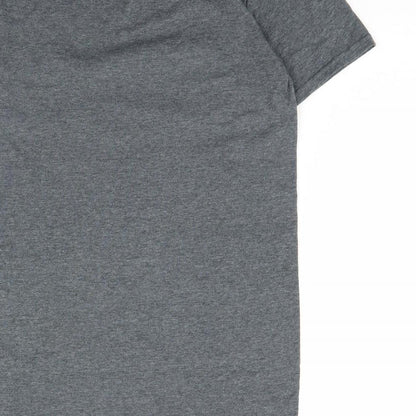 Womens UK Size S Gildan Grey Basic T-Shirt