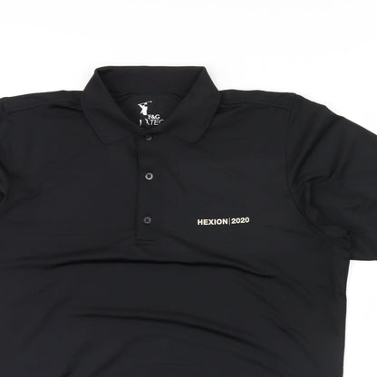 F&G Mens Black    Polo Size M