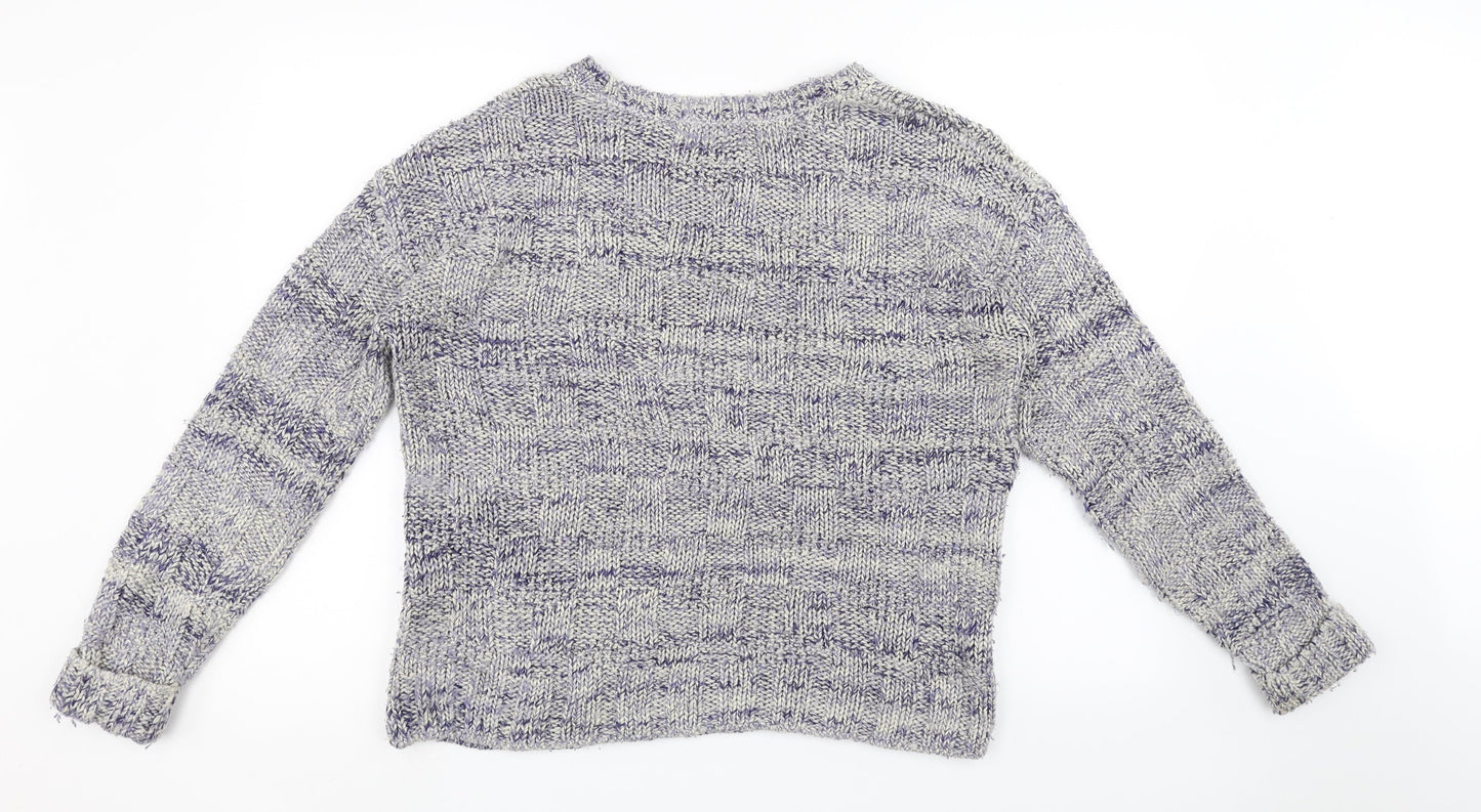 Womens UK Size 12 M&S Blue Pullover Jumper