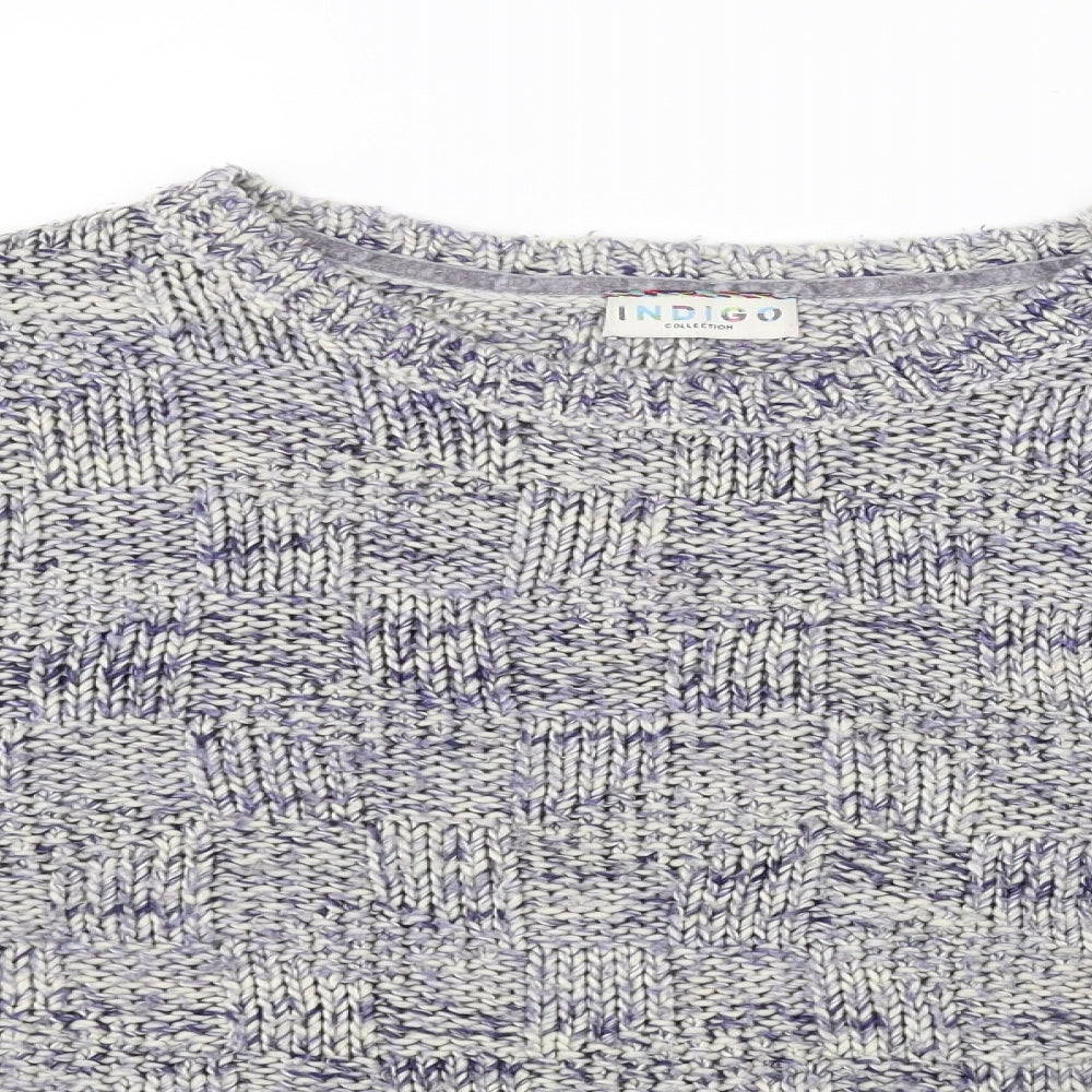 Womens UK Size 12 M&S Blue Pullover Jumper