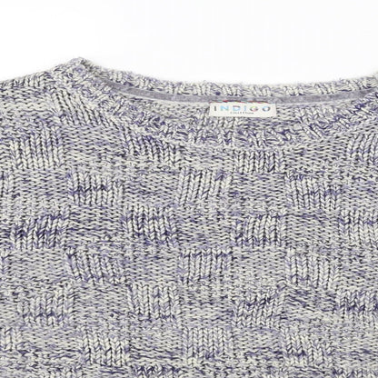 Womens UK Size 12 M&S Blue Pullover Jumper