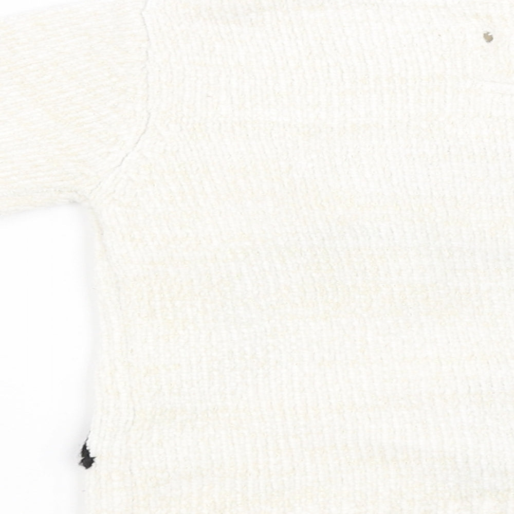 M&Co Girls White   Pullover Sweatshirt Size 2-3 Years