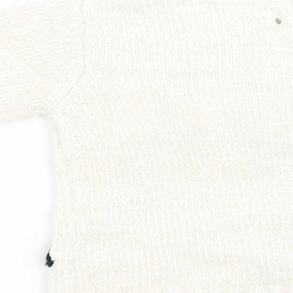 M&Co Girls White   Pullover Sweatshirt Size 2-3 Years