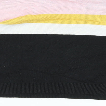 New Look Girls Black Striped  Pullover Sweatshirt Size 12-13 Years