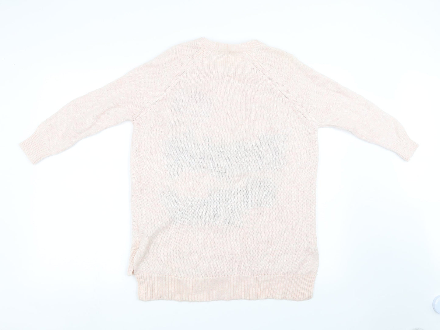 River Island Womens Pink   Pullover Sweatshirt Size 6  - chrismas