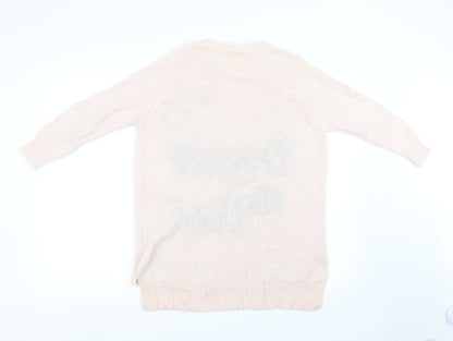 River Island Womens Pink   Pullover Sweatshirt Size 6  - chrismas
