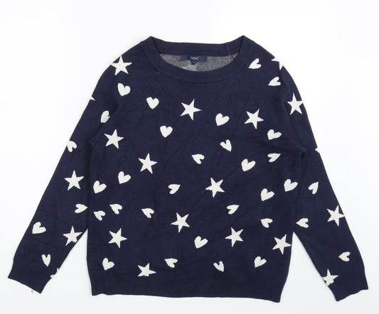 Womens UK Size XS NEXT Blue Pullover Jumper