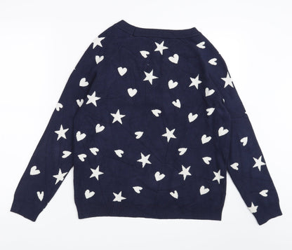 Womens UK Size XS NEXT Blue Pullover Jumper