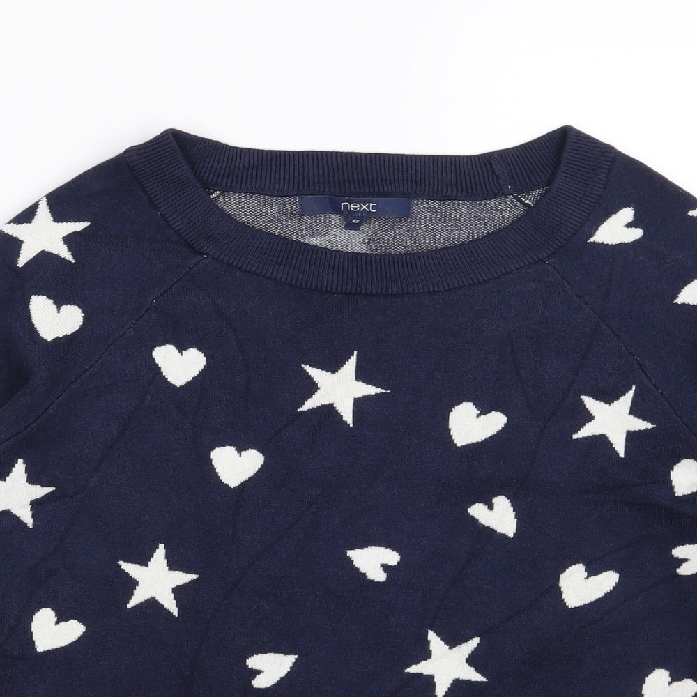 Womens UK Size XS NEXT Blue Pullover Jumper