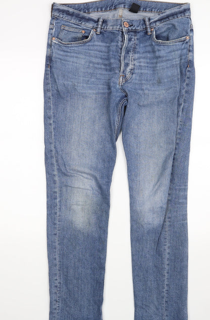 &denim Womens Blue   Straight Jeans Size 33 in L31 in