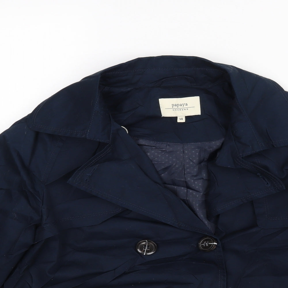 Womens UK Size 14 Papaya Blue Jacket