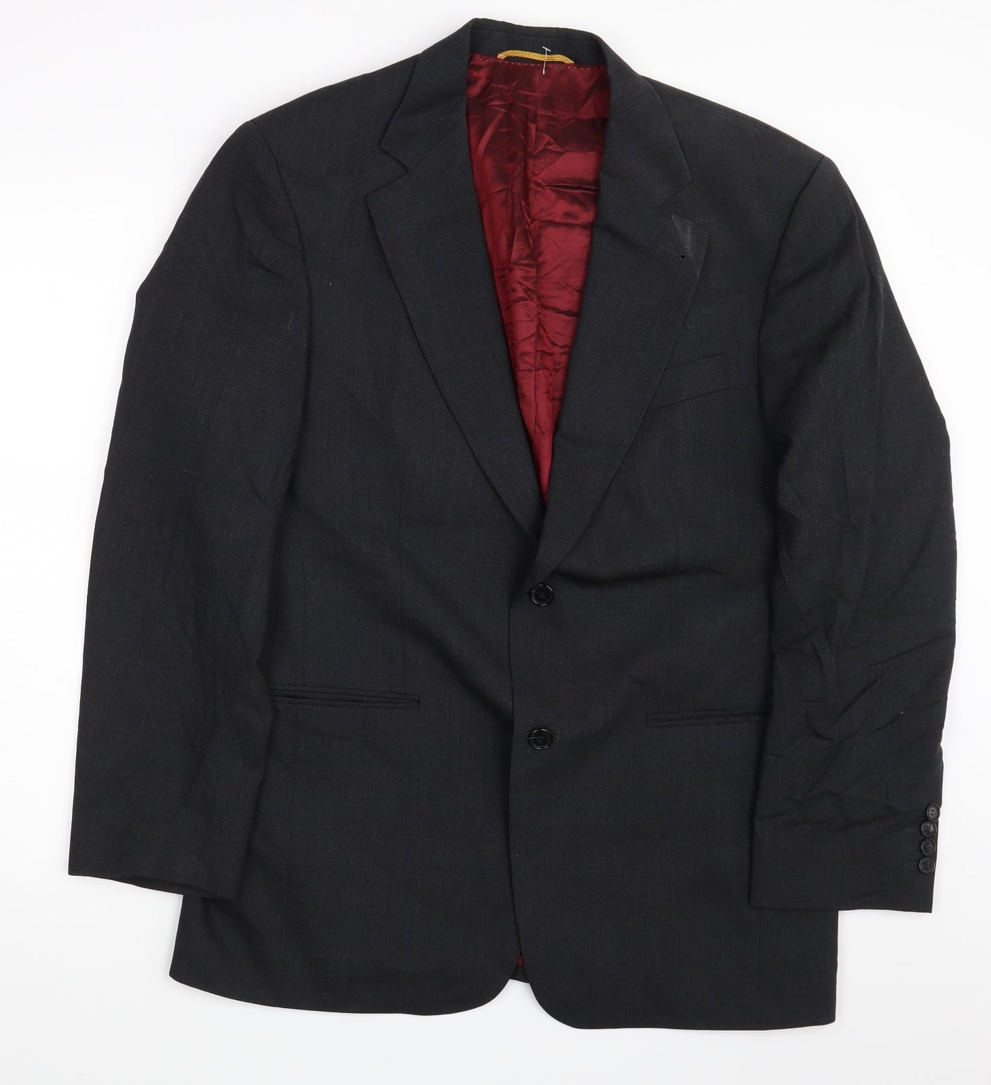 Mens UK Size 38 Carl Gross Regular Grey Suit Jacket