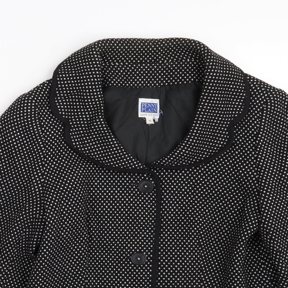 Womens UK Size 10 Penny plain Black Jacket