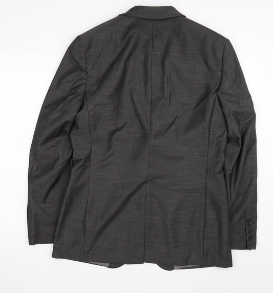 Mens UK Size 38 Burton Regular Grey Suit Jacket