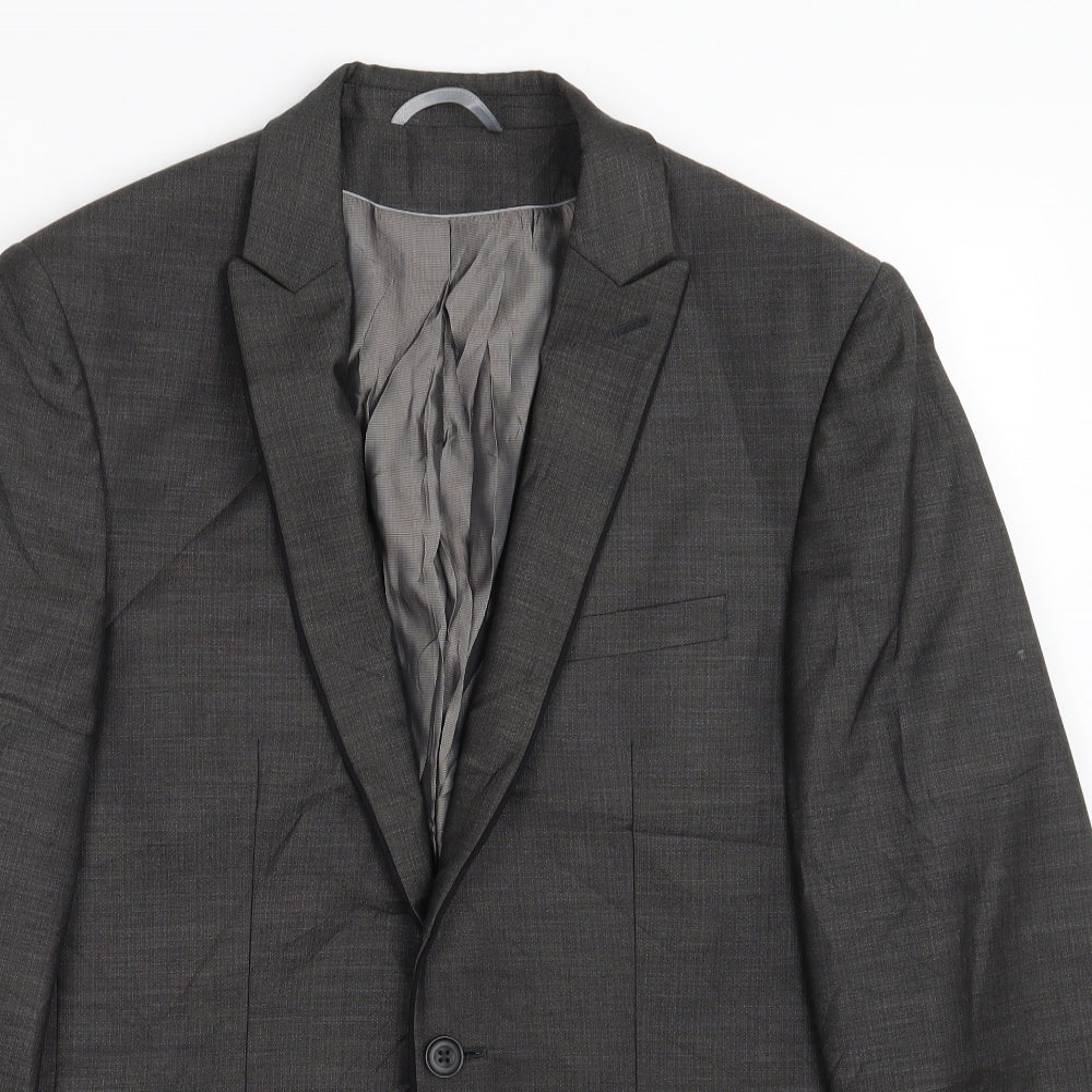 Mens UK Size 38 Burton Regular Grey Suit Jacket