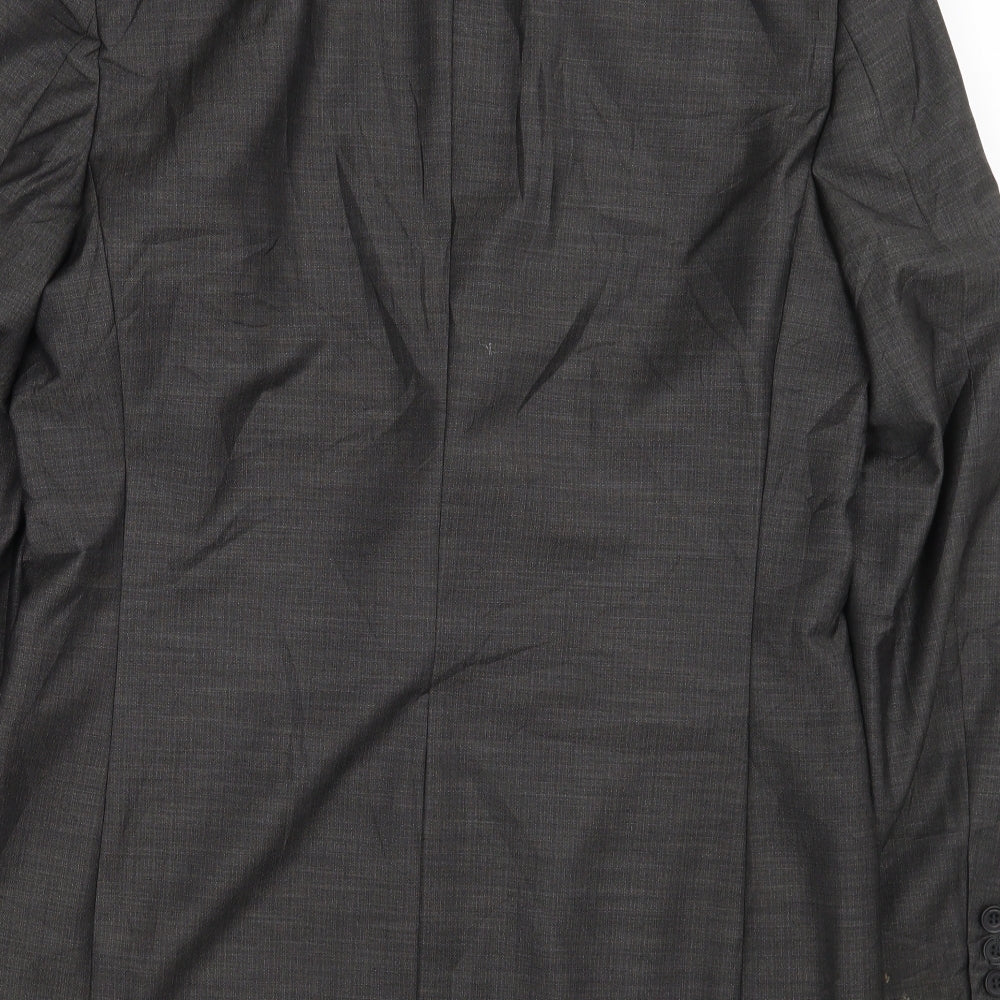 Mens UK Size 38 Burton Regular Grey Suit Jacket