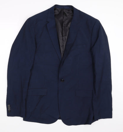 Mens UK Size 42 H&M Regular Blue Suit Jacket