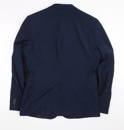 Mens UK Size 42 H&M Regular Blue Suit Jacket