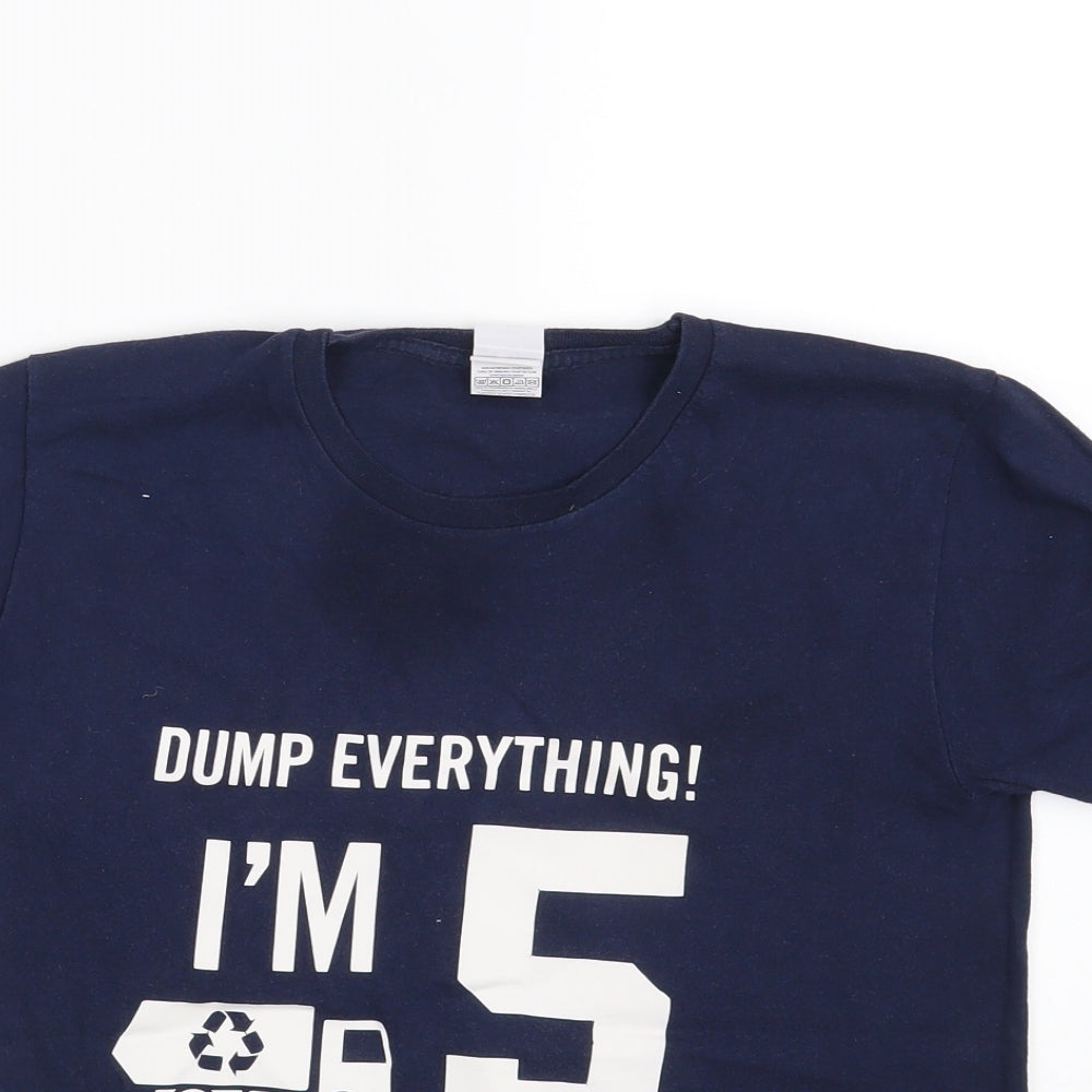 Fruit of the Loom Boys Blue   Basic T-Shirt Size 7 Years