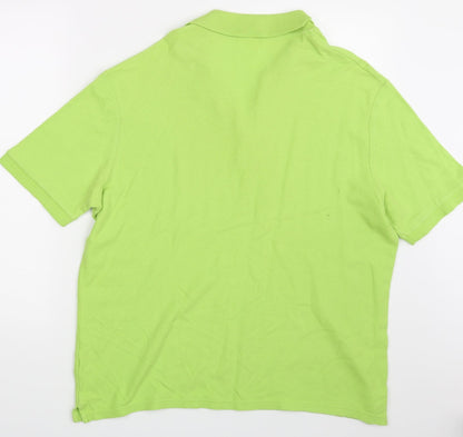 Marks and Spencer Mens Green    Polo Size L