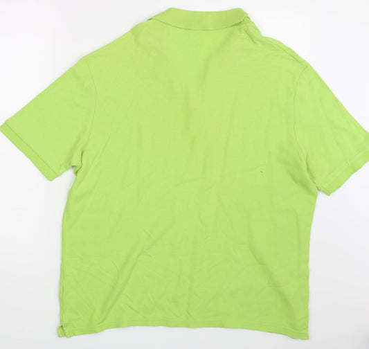 Marks and Spencer Mens Green    Polo Size L