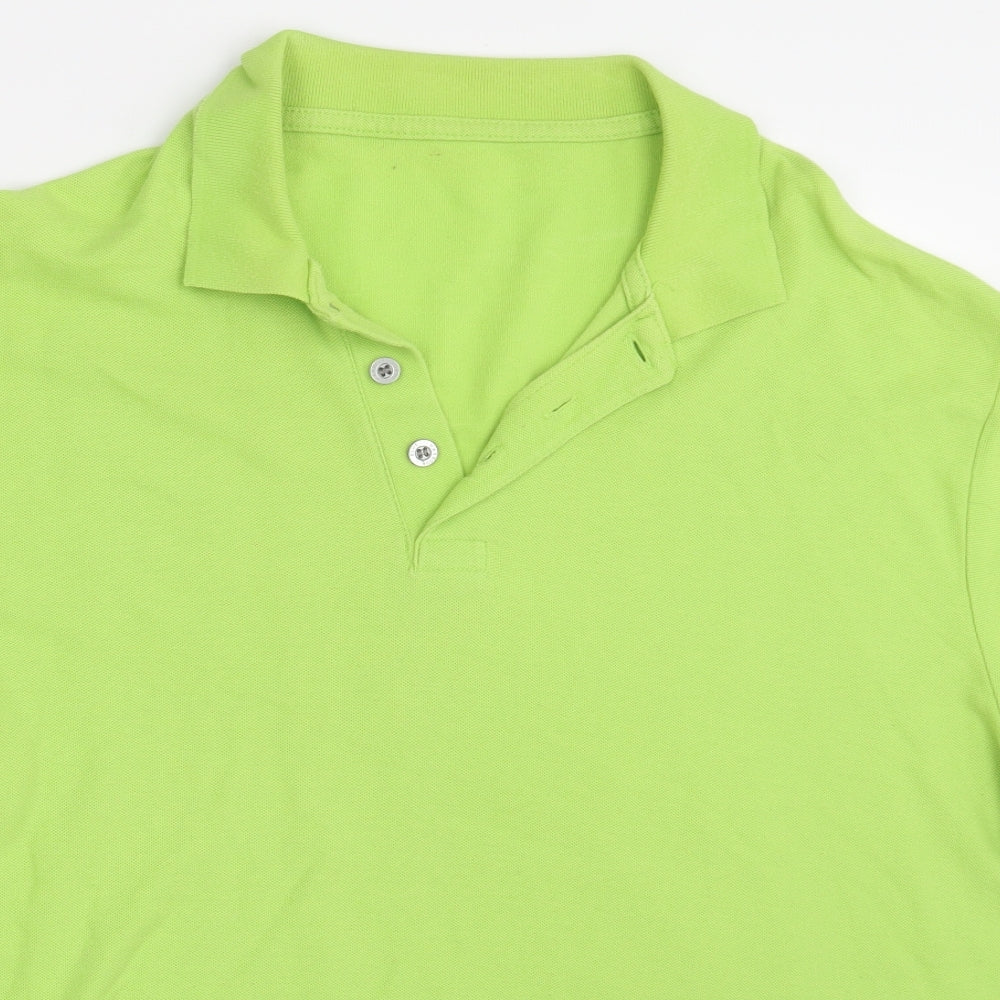 Marks and Spencer Mens Green    Polo Size L