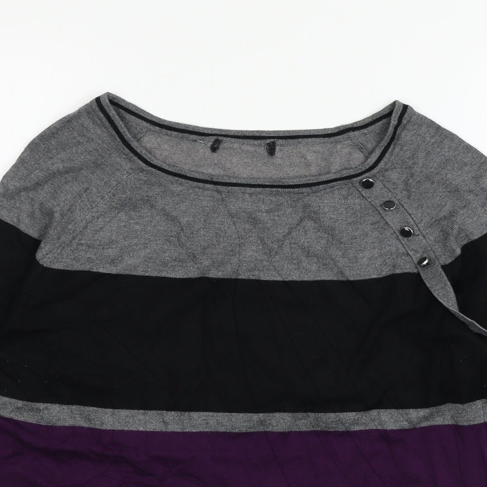 Womens UK Size 12 Debenhams Purple Pullover Jumper