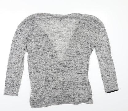 Womens UK Size M H&M Grey Cardigan Jumper