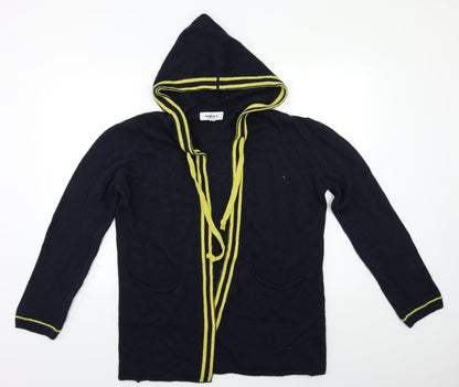 Isabella D Womens Blue   Cardigan Hoodie Size M