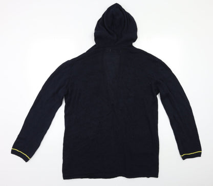 Isabella D Womens Blue   Cardigan Hoodie Size M