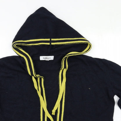 Isabella D Womens Blue   Cardigan Hoodie Size M