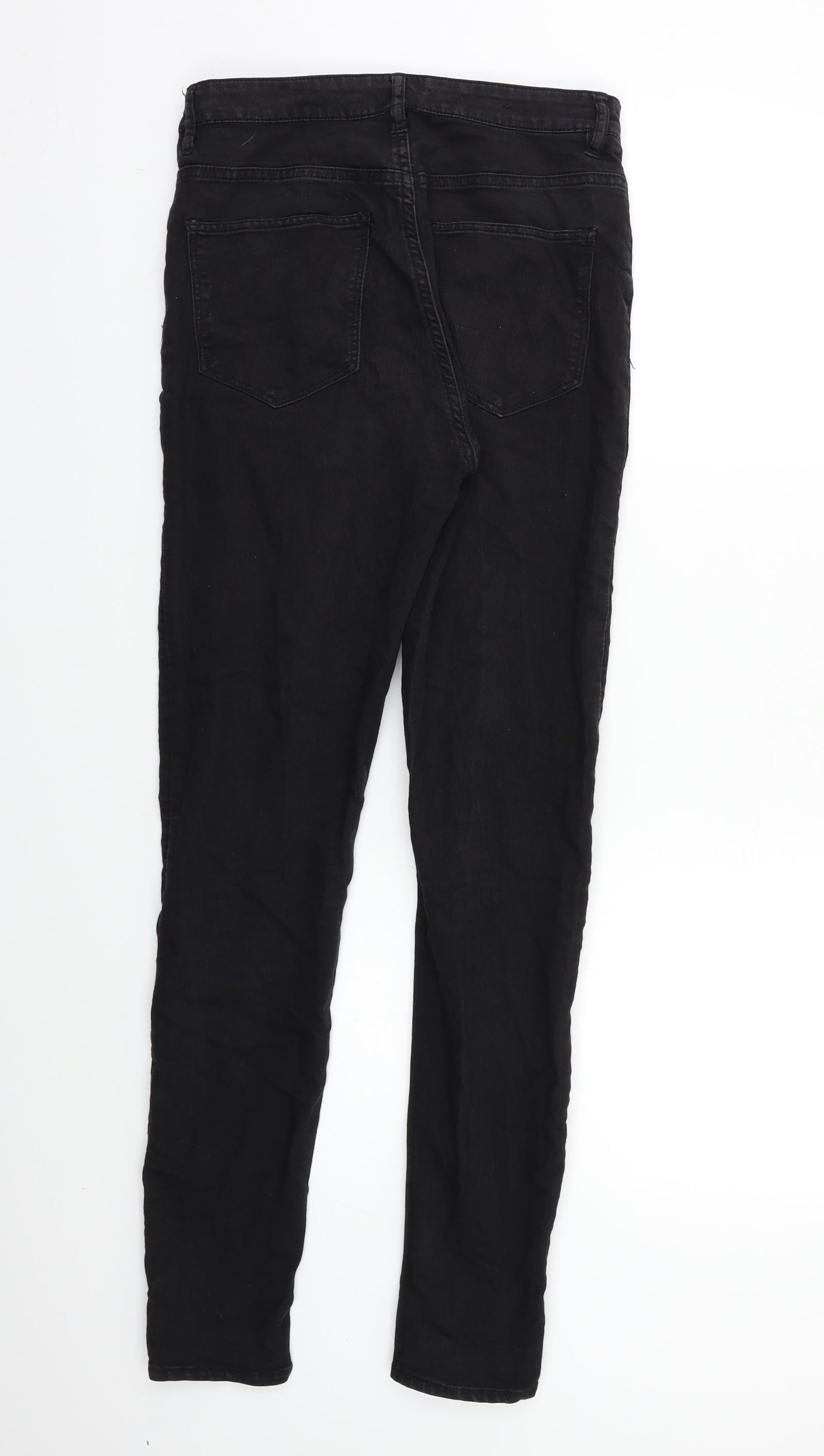 Womens UK Size 10 H&M Regular Fit Skinny Black Jeans