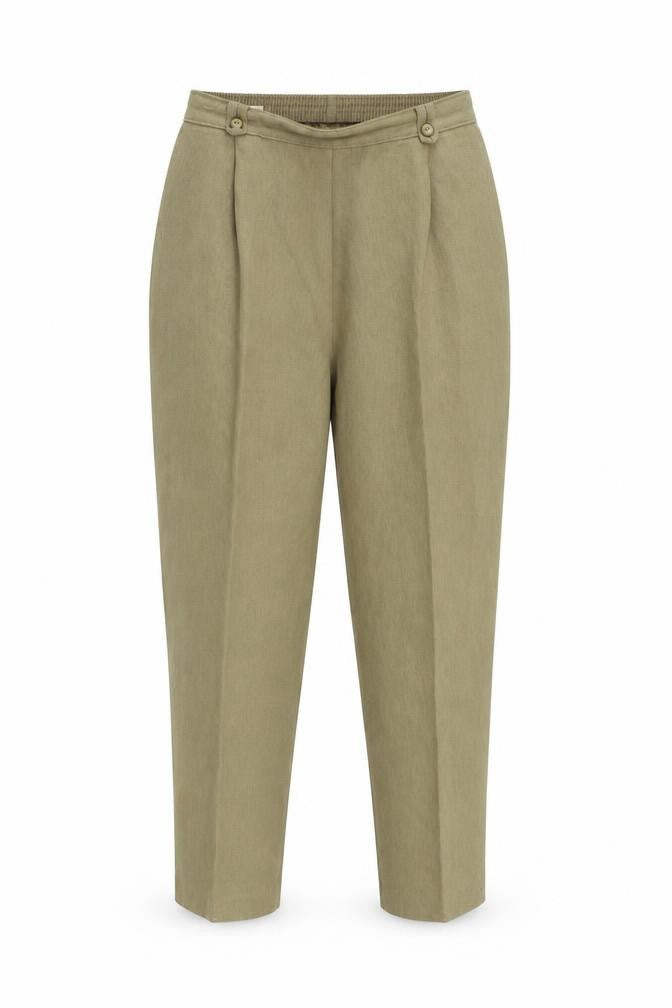 Womens UK Size 14 Preworn Regular Fit  Beige Trousers