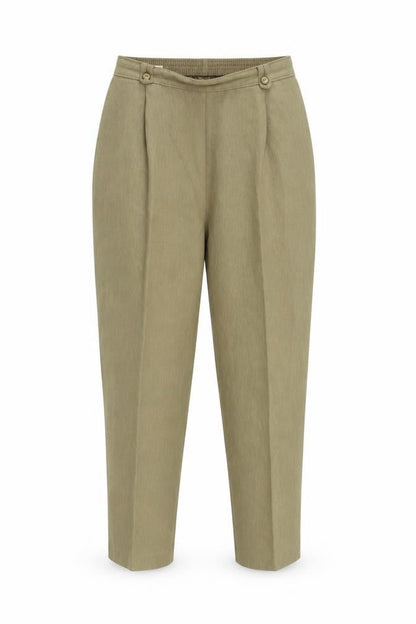 Womens UK Size 14 Preworn Regular Fit  Beige Trousers