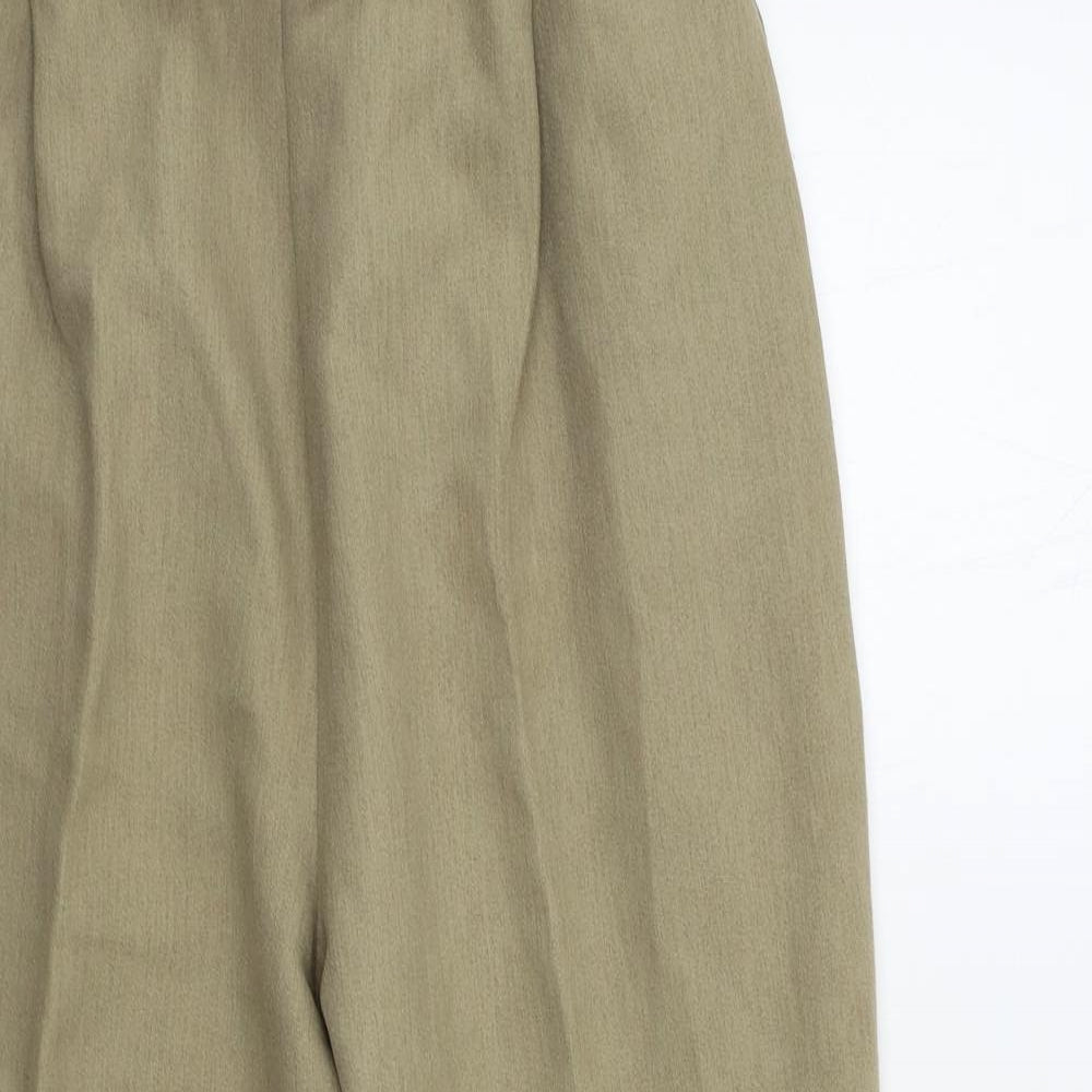 Womens UK Size 14 Preworn Regular Fit  Beige Trousers
