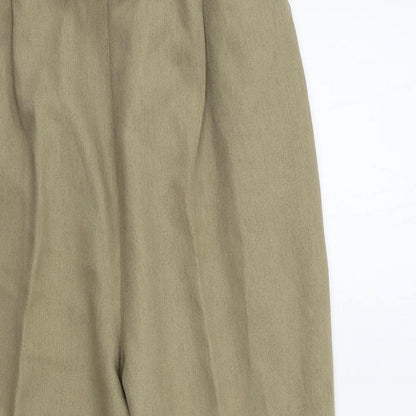 Womens UK Size 14 Preworn Regular Fit  Beige Trousers