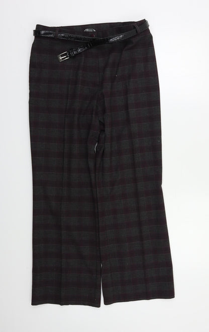 Womens UK Size 14 M&S Regular Fit  Purple Trousers