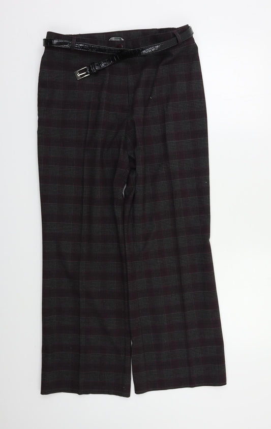 Womens UK Size 14 M&S Regular Fit  Purple Trousers