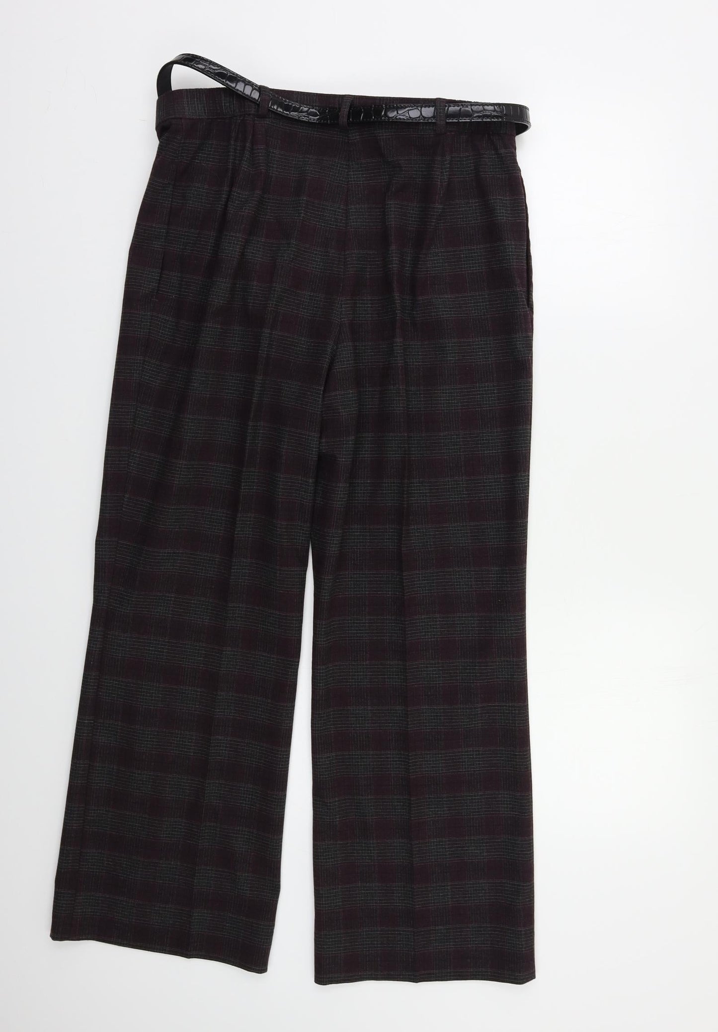 Womens UK Size 14 M&S Regular Fit  Purple Trousers