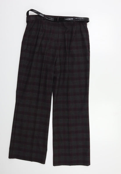 Womens UK Size 14 M&S Regular Fit  Purple Trousers