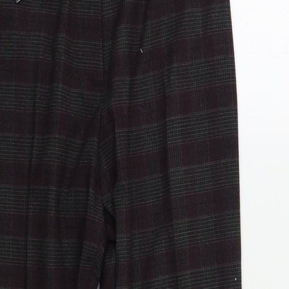 Womens UK Size 14 M&S Regular Fit  Purple Trousers