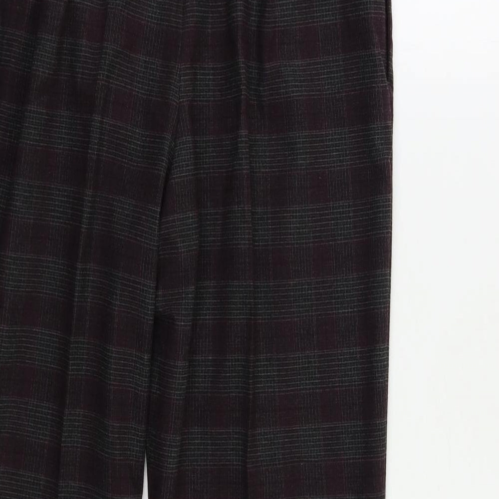 Womens UK Size 14 M&S Regular Fit  Purple Trousers