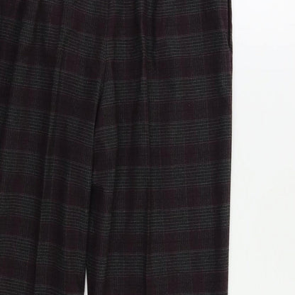 Womens UK Size 14 M&S Regular Fit  Purple Trousers