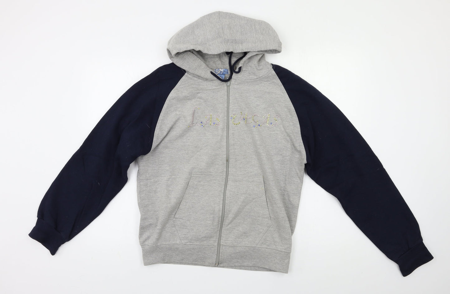 bay beauty Womens Grey   Full Zip Hoodie Size L