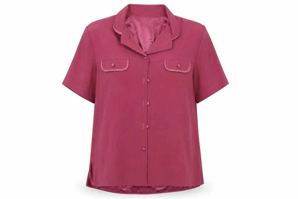 Womens UK Size 14 Berketex Purple Basic Button-Up